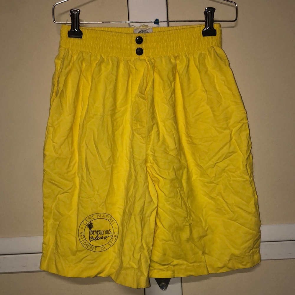 #1660 C’est Natural Beverly Hills blues long shorts pockets